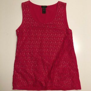 Ann Taylor Textured Sleeveless Blouse